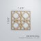 Ekena Millwork Extra Small Fleetwood Decorative Fretwork Wood Wall Panels, Cherry, 7 3/8"W x 7 3/8"H x 3/8"T WALW08X08X0375FLTCH - alternate 5